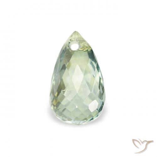0.68ct 天然 ライトグリーン サファイア, ブリオレット, VS
