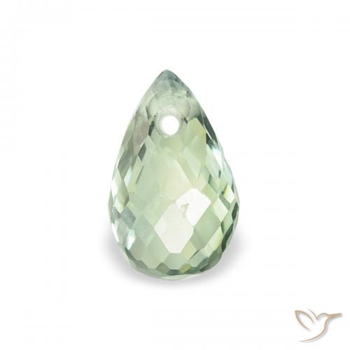 0.49ct 天然 薄いセージグリーン サファイア, ブリオレット, VS