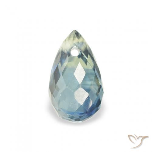 0.65ct 天然 ティール サファイア, ブリオレット, VS