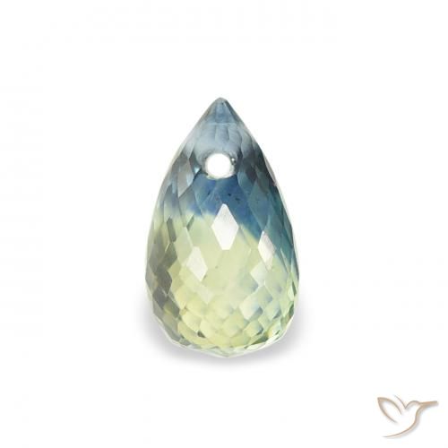 0.62ct 天然 マルチカラー サファイア, ブリオレット, VS