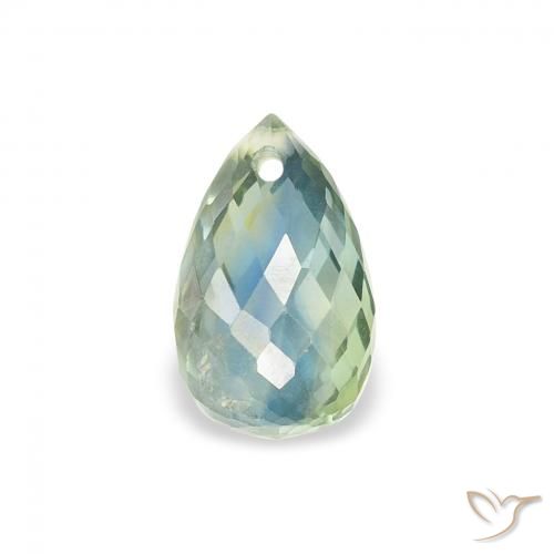 0.83ct 天然 ティール サファイア, ブリオレット, VS