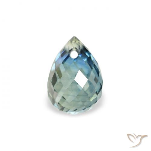 0.65ct 天然 ティール サファイア, ブリオレット, VS