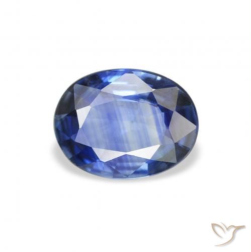 1.15ct 天然 ミディアムダークブルー サファイア, 楕円形, VVS-VS