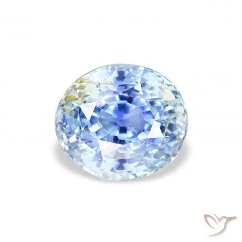 2.10ct 天然 パステルブルー サファイア, 楕円形, VS