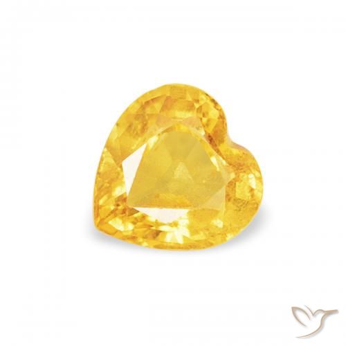 0.40ct 天然 トップゴールド サファイア, 心臓, VS