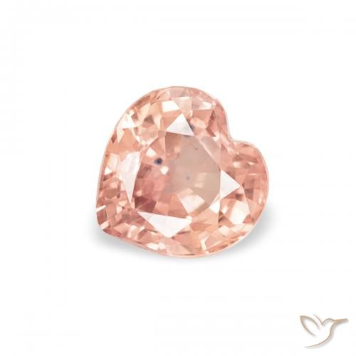 0.44ct 天然 ライトピンク サファイア, 心臓, VS