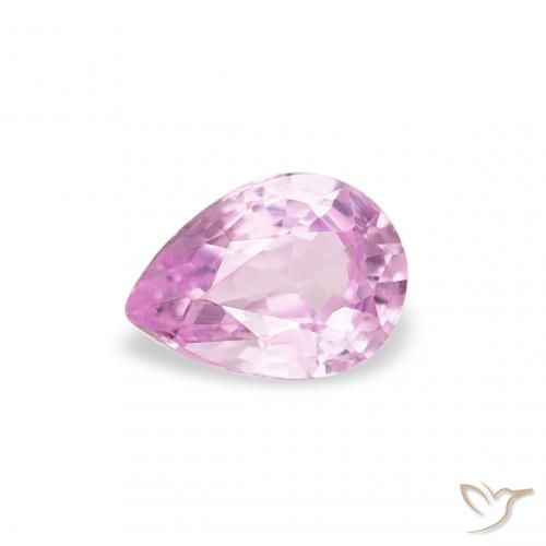 0.24ct 天然 明るいピンク サファイア, 洋梨の形, VVS-VS