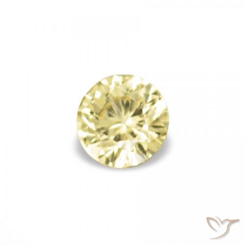 Shop natural 1.53ct 薄いイエロー サファイア gems, ラウンド, from タンザニア at GemSelect. In stock, global shipping!