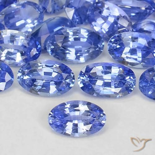 0.27ct パステルブルー サファイア, 楕円形, VS