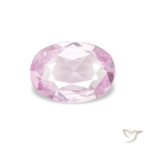0.43ct 薄いパープルピンク サファイア, 楕円形, VVS