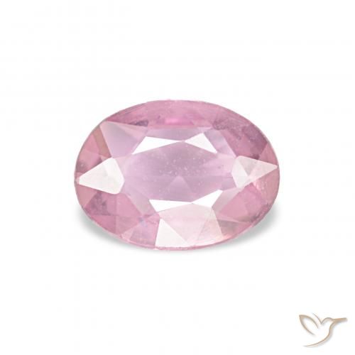 0.41ct 非常に薄いピンク サファイア, 楕円形, VS