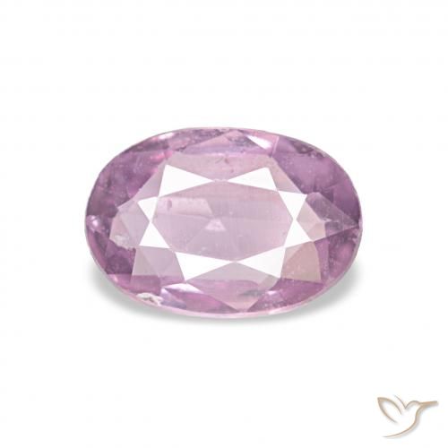 0.53ct ピンクがかったパープル サファイア, 楕円形, VS