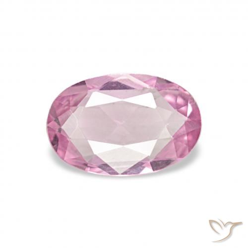0.48ct バブルガムピンク サファイア, 楕円形, VVS