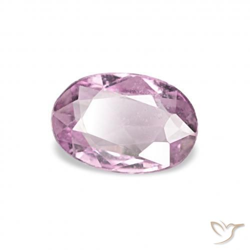 0.37カラットの天然Medium Light-Purpleサファイア、楕円形、VS