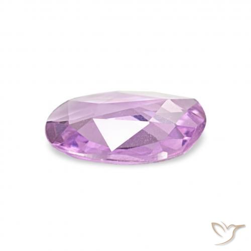0.41カラットの天然薄いライラックサファイア、ファンシーシェイプ、VVS