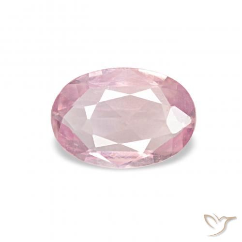 0.40ct 薄いバブルガムピンク サファイア, 楕円形, VVS-VS
