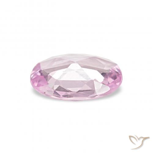 0.42カラットの天然ミディアムピンクサファイア、楕円形、VS