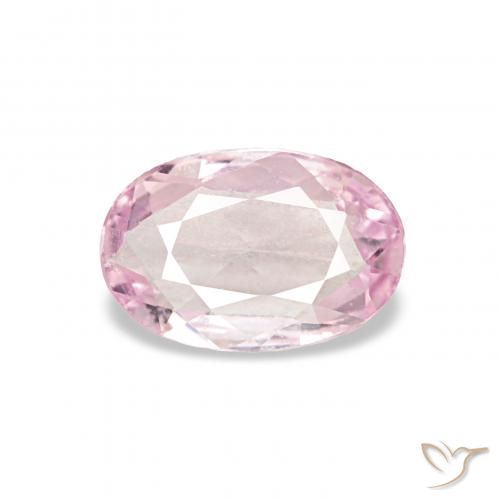 0.38ct 非常に薄いピンク サファイア, 楕円形, VS