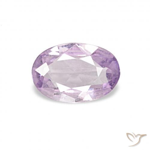 0.35ct 非常に薄い紫 サファイア, 楕円形, VS