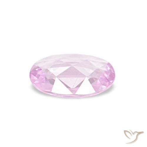 0.31カラットの天然薄いピンクがかったバイオレットパープルサファイア、オーバルカット、VVS-VS