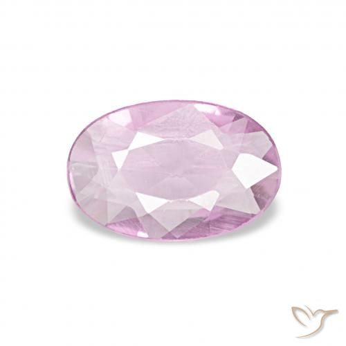 0.36ct 薄いピンクがかったバイオレットパープル サファイア, 楕円形, VVS-VS