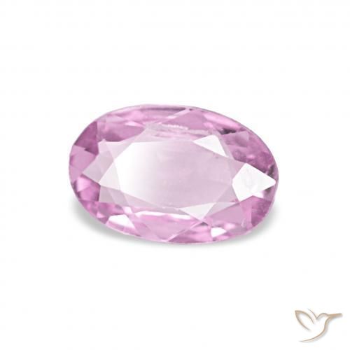 0.39カラットの天然ライトパープルサファイア、オーバルカット、VVS-VS