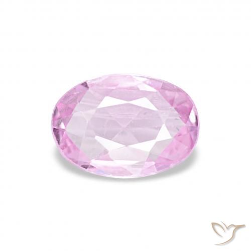 0.40ct 薄いピンクがかったバイオレットパープル サファイア, 楕円形, VVS-VS