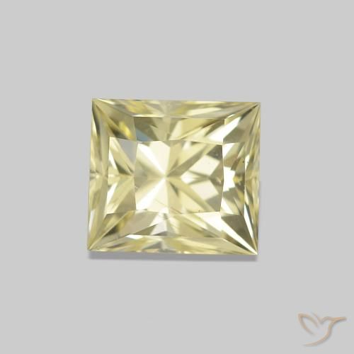 1.28ct ライトイエロー サファイア, バゲット, VVS-VS