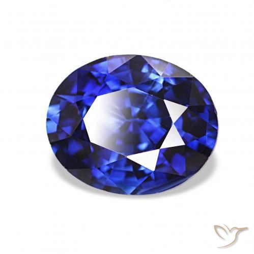 2.02ct ロイヤルブルー サファイア, 楕円形, VVS