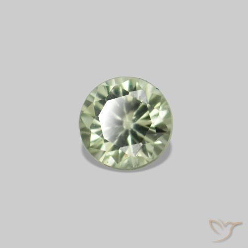 Shop natural 2.25ct 薄いグリーン サファイア gems, ラウンドカット, from タンザニア at GemSelect. In stock, global shipping!