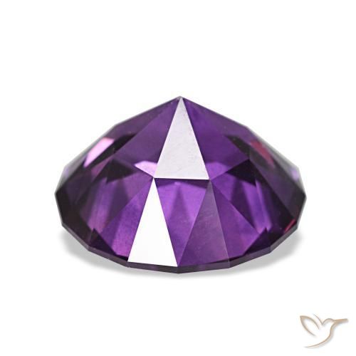 3.81カラットの天然Medium Light-Violetサファイア（9.44 mm・ラウンドカット）
