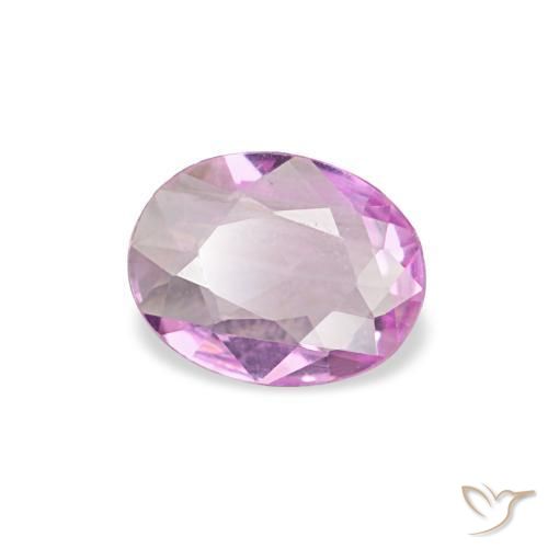 0.21カラットの天然Medium Light-Purpleサファイア（4.9×3.8 mm・オーバルカット）
