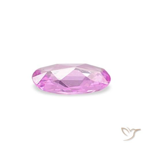 0.21カラットの天然Medium Light-Purpleサファイア（4.9×3.8 mm・オーバルカット）