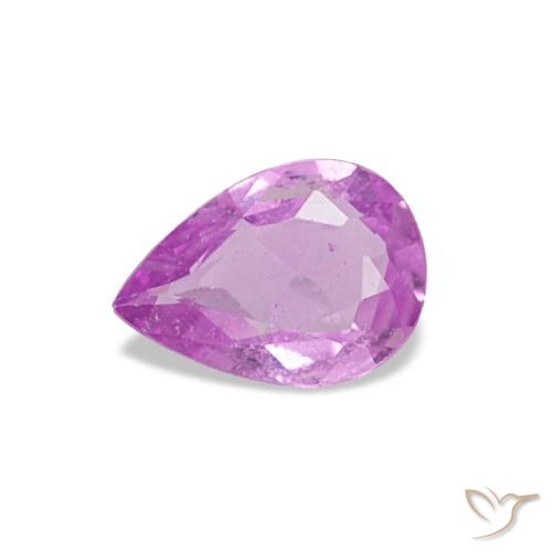 0.28ct パープル サファイア, 洋梨の形, VS