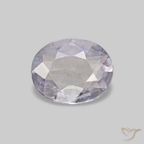 0.44ct グレー サファイア, 楕円形, VVS-VS