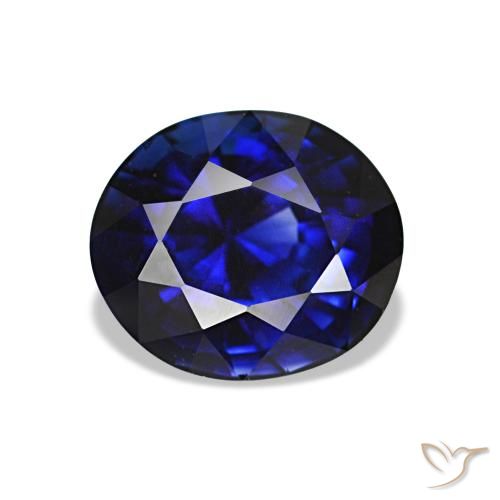 1.34ct ブルー サファイア, 楕円形, VVS