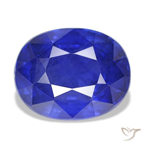 5.48ct ブルー サファイア, 楕円形, VS