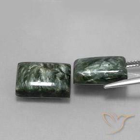 Shop natural 15.80ct グリーン セラフィナイト gems, バゲット, from ロシア at GemSelect. In stock, global shipping!