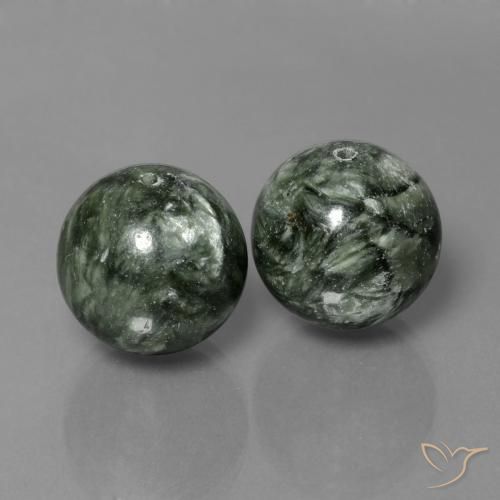 Shop natural 38.39ct グリーン セラフィナイト gems, スフェア / ボール, from ロシア at GemSelect. In stock, global shipping!