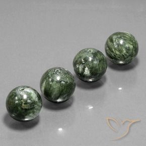 Shop natural 77.78ct アーミーグリーン セラフィナイト gems, スフェア / ボール, from ロシア at GemSelect. In stock, global shipping!