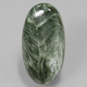 8.81カラットの天然グリーンセラフィナイト（22.4×11.8 mm・オーバルカット）