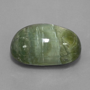 14.20カラットの天然グリーンサーペンティン（20.6×13.4 mm・オーバルカット）