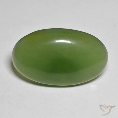19.17ct 天然 海藻グリーン サーペンティン, 楕円形, 半透明