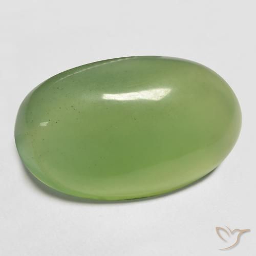 18.33ct 天然 ウォームグリーン サーペンティン, 楕円形, 半透明