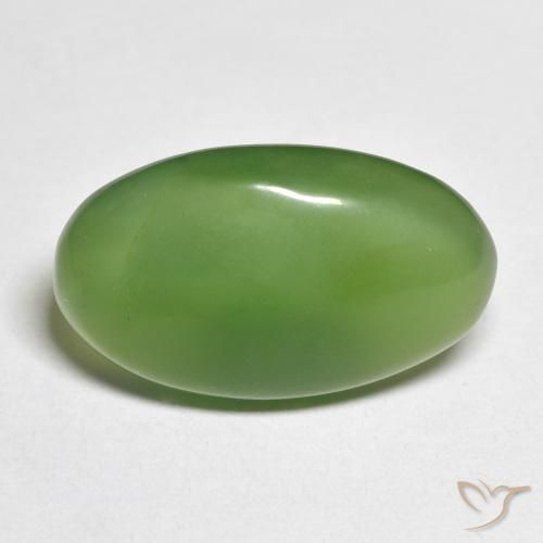 8.81ct 天然 フォレストグリーン サーペンティン, 楕円形, 半透明