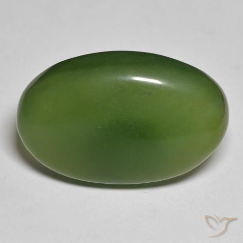 19.76ct 天然 アーシーグリーン サーペンティン, 楕円形, 半透明