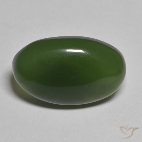 12.07ct 天然 海藻グリーン サーペンティン, 楕円形, 半透明