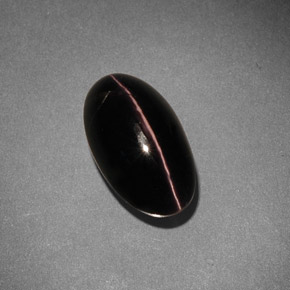 5.42カラットの天然ブラウンSillimanite Cat's Eye（12.6×7.2 mm・オーバルカット）