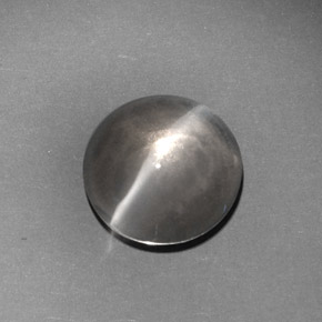 6.62カラットの天然スモークSillimanite Cat's Eye（10.87 mm・透明）