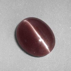 2.02カラットの天然ブラウンSillimanite Cat's Eye（10×8 mm・透明）
